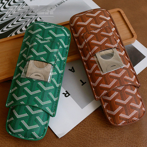 Leather cigar holder case - holder,